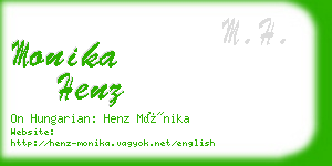 monika henz business card